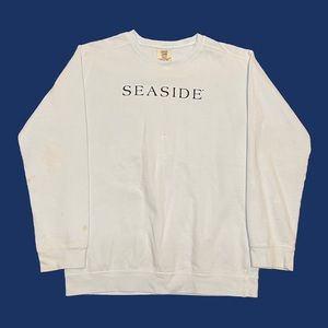 Seaside Crewneck Sweatshirt Size Small Baby Blue